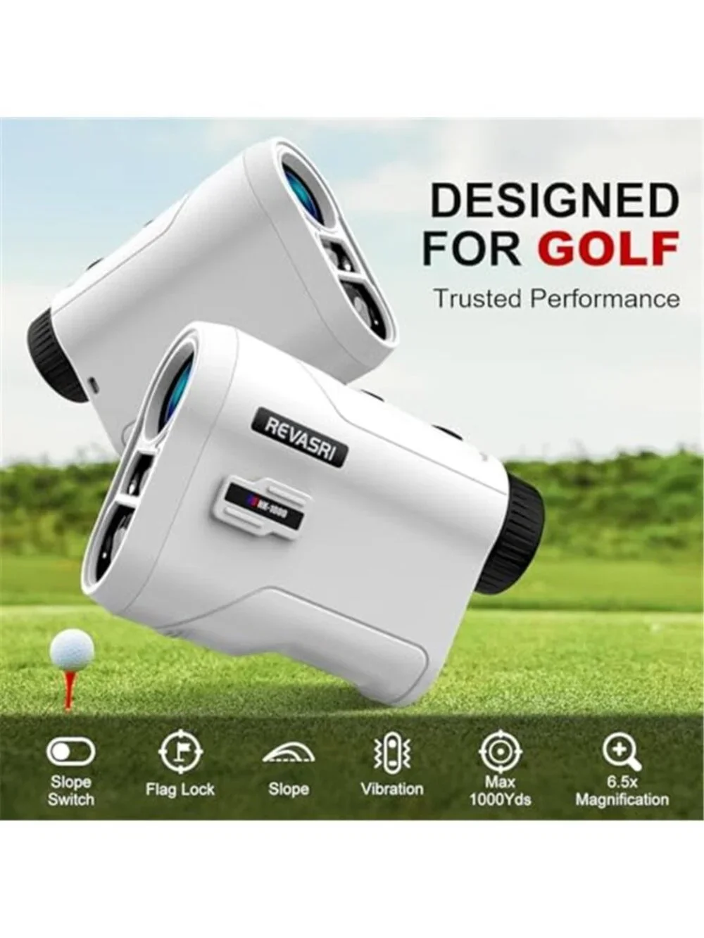 New Golf Rangefinder with Slope and Pin Lock Vibration, External Slope